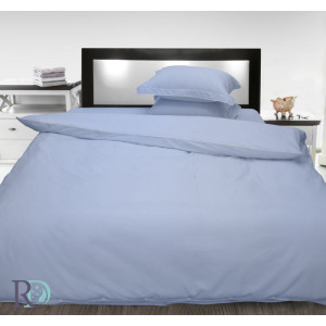 Комплект спално бельо Памучен Сатен - Синева